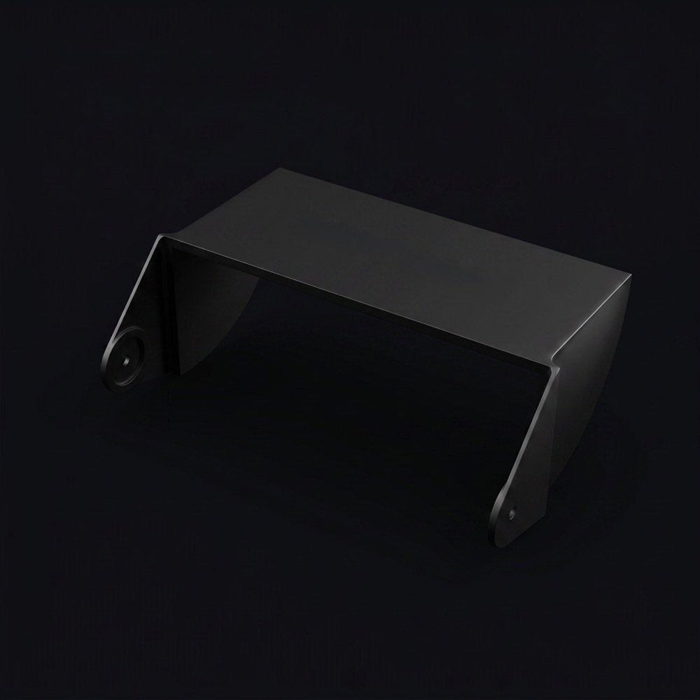 Black plain visor, no artwork