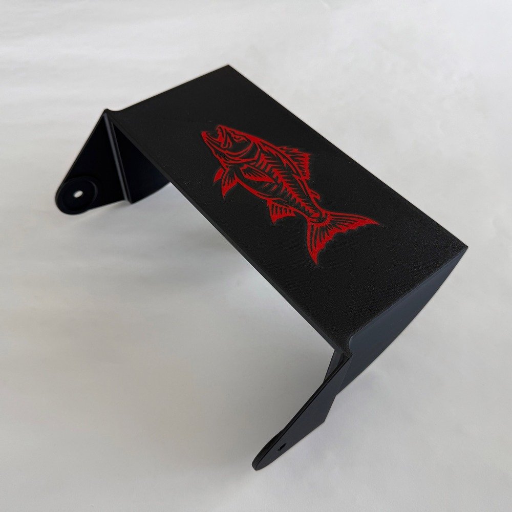 Black visor with red Predator stock artwork